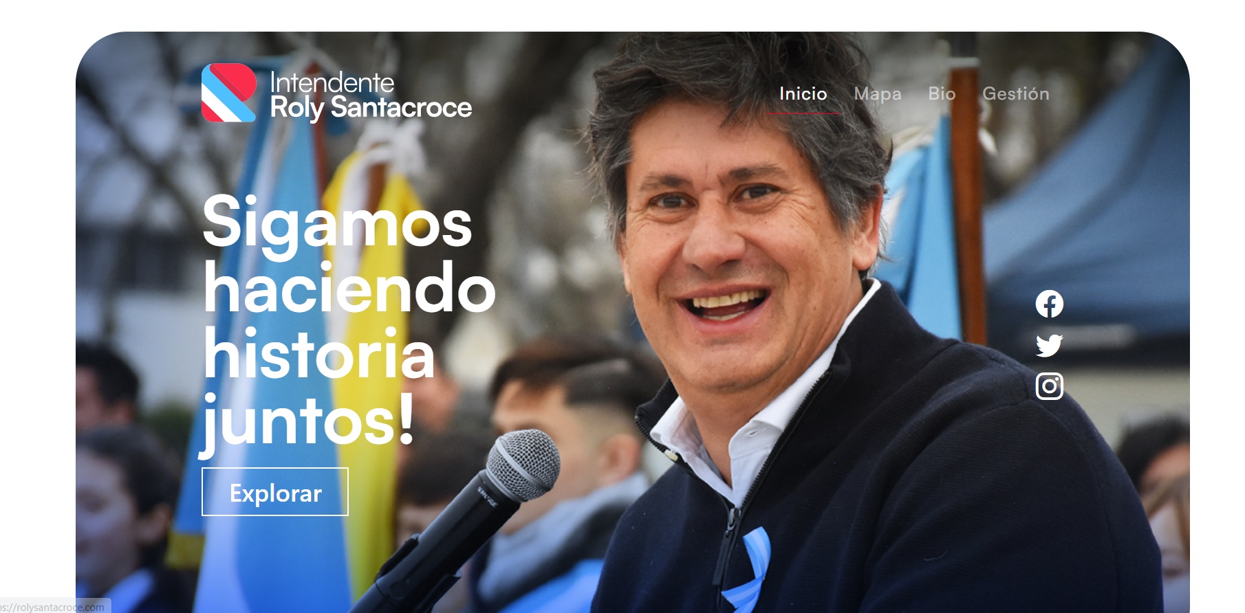 Objetivo 2025: Santacroce lanza página web y acentúa recorridas por la región